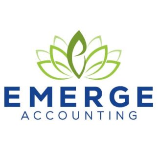 Emerge Accounting Custom Logo | Graphic Design Services | LMS Solutions