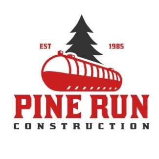 Pine Run Construction Custom Logo | Graphic Design Services | LMS Solutions